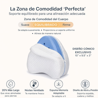 Almohada Ortopédica para Rodillas – Descanso Sin Presión