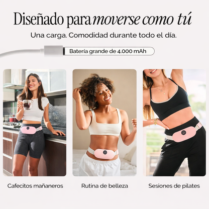 Almohadilla térmica portátil para cólicos